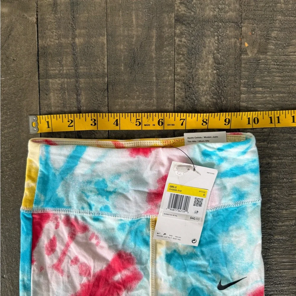 Nike Tie-Dye High Waist Leggings - Blue, Pink, Yellow